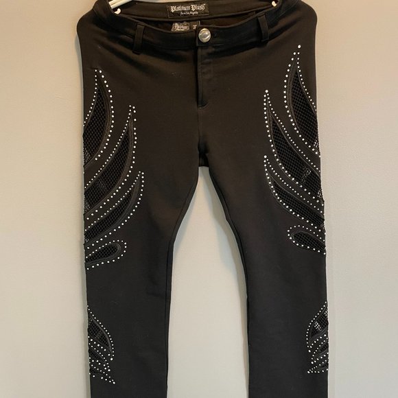 Vintage Grunge Mesh Angel Wings Platinum Plush Size S - Picture 1 of 5